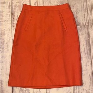 J Crew wool pencil skirt size 2